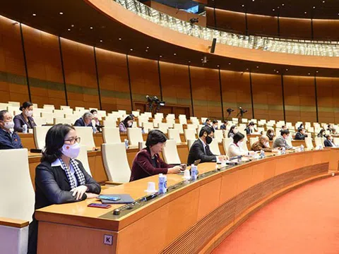 Hội nghị đại biểu Quốc hội hoạt động chuyên trách thảo luận về 04 dự án luật trình quốc hội tại kỳ họp thứ 3