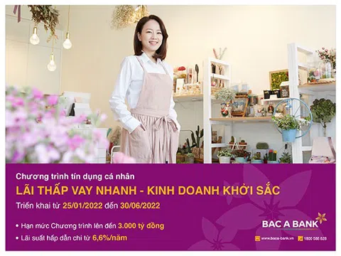 Lãi thấp vay nhanh từ BacA Bank, khách hàng cá nhân đón cơ hội  kinh doanh khởi sắc
