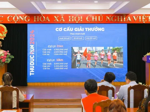 Giải chạy bán Marathon TP Thủ Đức lần 2, năm 2024 thu hút khoảng 4.000 Vận động viên tham gia.