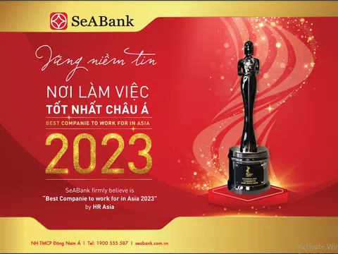 SeABank ba năm liên tiếp được vinh danh “Nơi làm việc tốt nhất châu Á”