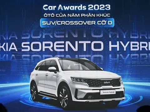 Kia Sorento nhận giải Ô tô của năm phân khúc SUV cỡ D tại Car Awards 2023