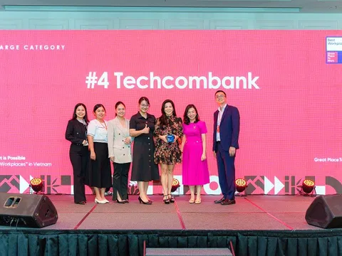 TECHCOMBANK tiếp tục lọt Top Bảng xếp hạng Nơi làm việc tốt nhất Việt Nam 2024 - Hạng mục doanh nghiệp lớn