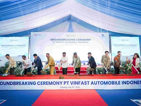 VinFast chính thức động thổ nhà máy lắp ráp xe điện tại Indonesia
