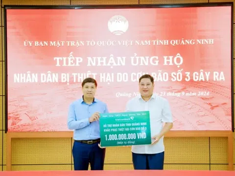 Vietcombank chung sức hướng về miền Bắc, khắc phục thiệt hại cơn bão số 3