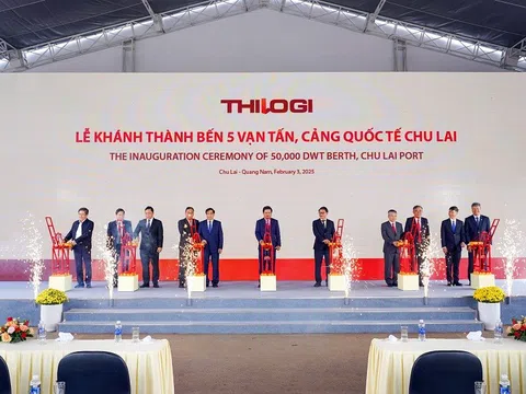 Lễ khánh thành Bến 5 vạn tấn, cảng quốc tế Chu Lai và xuất khẩu các lô hàng đầu năm Ất Tỵ 2025