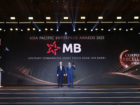 MB lần thứ sáu liên tiếp được vinh danh “Doanh nghiệp xuất sắc châu Á” năm 2025