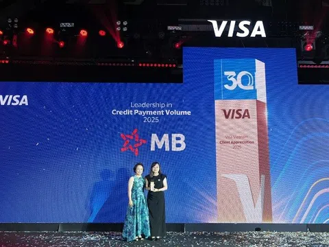 MB nhận bốn giải thưởng danh giá từ Visa