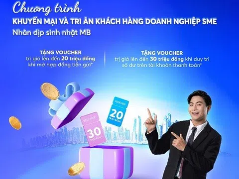 Tri ân khách hàng doanh nghiệp SME nhân dịp sinh nhật MB