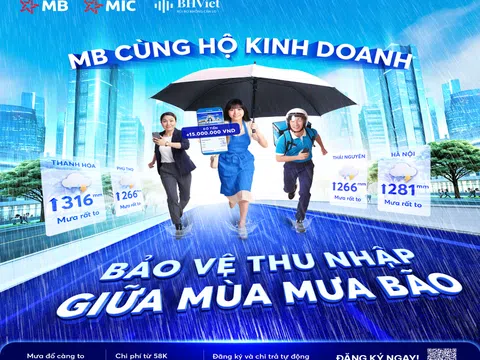 Nhẹ gánh âu lo nhờ có MB bảo vệ nguồn thu nhập mùa bão