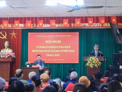 Hội nghị lấy ý kiến cử tri nơi cư trú đối với người ứng cử ĐBQH và đại biểu HĐND