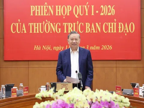 Thông báo Kết luận của Tổng Bí thư Tô Lâm, Trưởng Ban Chỉ đạo Trung ương về hoàn thiện thể chế, pháp luật tại Phiên họp quý I/2026
