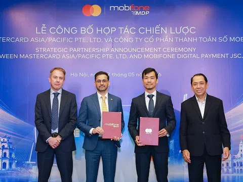 Công ty Cổ phần Thanh toán số MobiFone (MDP) và Mastercard công bố hợp tác chiến lược nhằm thúc đẩy nền kinh tế số tại Việt Nam