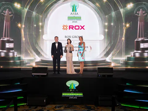ROX Group được vinh danh tại AREA 2026 về quản trị doanh nghiệp và đầu tư nhân lực