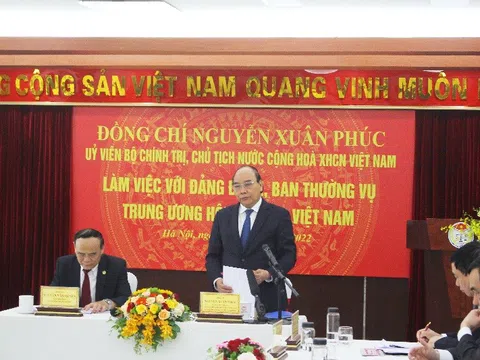 Chủ tịch nước Nguyễn Xuân Phúc biểu dương, đánh giá cao những thành tích Hội Luật gia Việt Nam đạt được