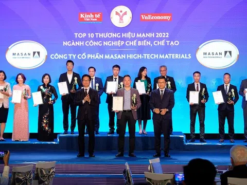 Tập đoàn Masan và các công ty thành viên lập hat-trick tại lễ vinh danh Thương hiệu mạnh Việt Nam 2022