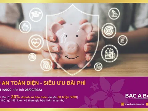 Gửi tiết kiệm tại Bac A Bank - Khách hàng được bảo an toàn diện, nhận thêm siêu ưu đãi phí