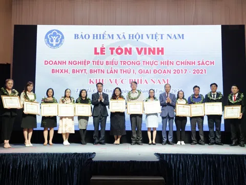 Bảo hiểm xã hội Việt Nam: Tôn vinh 103 doanh nghiệp tiêu biểu phía Nam thực hiện tốt chính sách, pháp luật BHXH, BHYT, BHTN