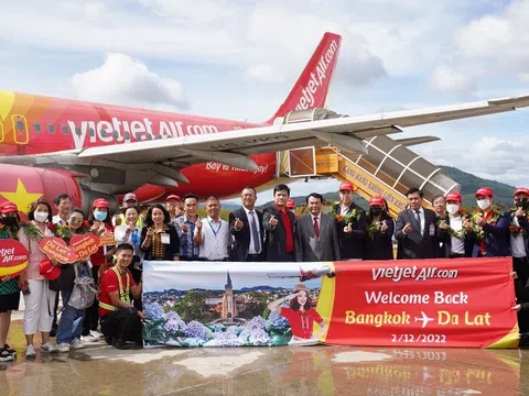 Vietjet khôi phục đường bay thẳng duy nhất giữa Đà Lạt và Băng Cốc với giá chỉ từ 360.000đ