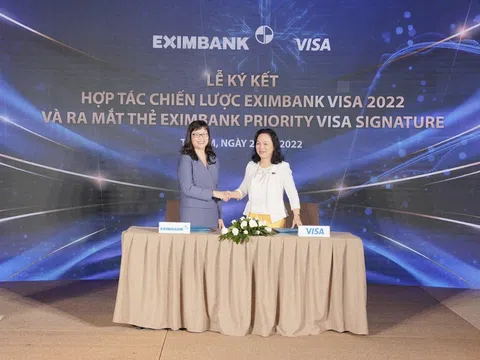 Eximbank và tổ chức thẻ Visa Quốc tế ký kết hợp tác chiến lược và ra mắt dòng thẻ cao cấp Eximbank Priority Visa Signature