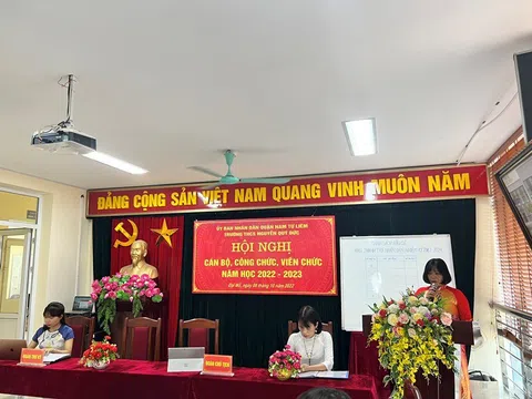 Trường THCS Nguyễn Qúy Đức (Quận Nam Từ Liêm - Hà Nội): Sáng mãi truyền thống dạy tốt, học tốt