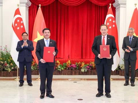 Việt Nam thiết lập Quan hệ Đối tác kinh tế số-kinh tế xanh với Singapore