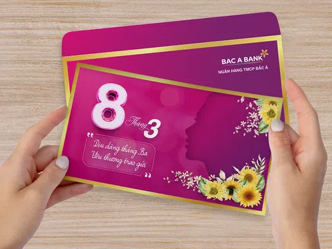 Món quà đặc biệt BAC A BANK dành tặng khách hàng nữ nhân ngày phụ nữ 8/3