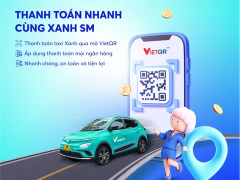 Trải nghiệm taxi Xanh, an toàn với QR động của MB