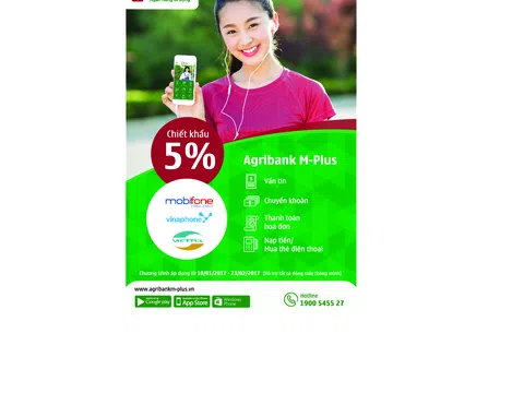 Nạp tiền điện thoại nhận ngay ưu đãi qua ứng dụng Agribank M-Plus