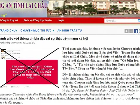 Công an Lai Châu bác tin bịa đặt 7 người bị bắn chết