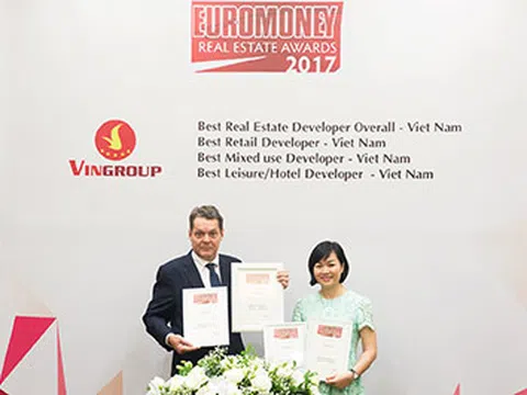 Vingroup là "nhà phát triển bất động sản tốt nhất Việt Nam năm 2017"