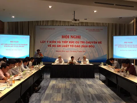 Hội nghị lấy ý kiến về dự án Luật Tố cáo (sửa đổi)