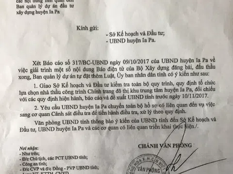 Ia Pa – Gia Lai:  Thực hư việc Phó giám đốc Ban QLDA bị tố “vòi” tiền DN đang được cơ quan chức năng điều tra làm rõ
