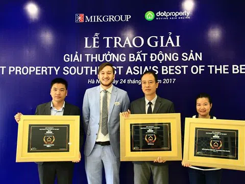 MIKGroup được vinh danh là Đơn vị phát triển BĐS sáng tạo nhất Đông Nam Á