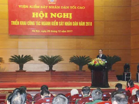 Chủ tịch nước Trần Đại Quang: Nâng cao chất lượng của kiểm sát viên tại phiên tòa