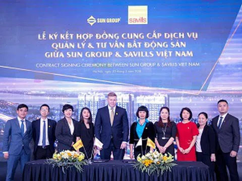 Chủ đầu tư Sun Group và Savills Việt Nam chính thức ký kết hợp tác quản lý tổ hợp Sun Grand City Ancora Residence