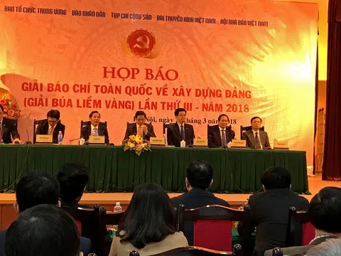 Họp báo công bố Giải Báo chí Búa liềm vàng lần thứ 3 năm 2018