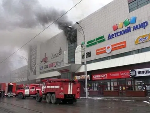 37 người chết, 69 người mất tích trong vụ cháy trung tâm thương mại tại Nga
