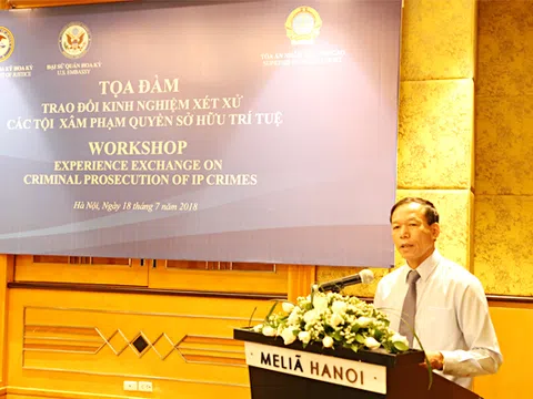Tọa đàm trao đổi kinh nghiệm xét xử các tội xâm phạm quyền sở hữu trí tuệ
