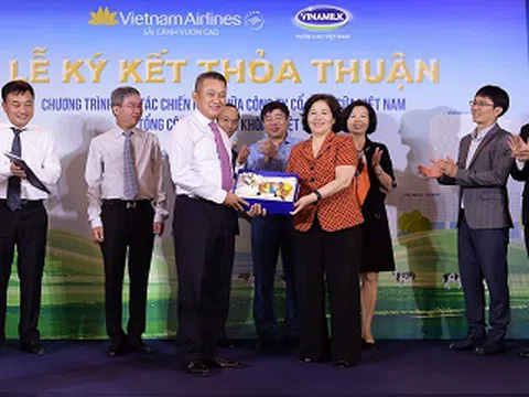 Vietnam Airlines và Vinamilk hợp tác chiến lược cùng phát triển thương hiệu vươn tầm quốc tế