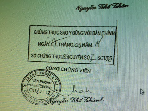 TP.HCM: Báo động khẩn văn phòng công chứng, chứng thực giả khoảng 600 vụ việc