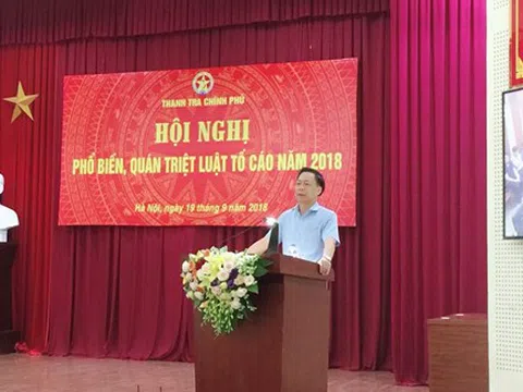 Thanh tra Chính phủ phổ biến, quán triệt Luật Tố cáo năm 2018