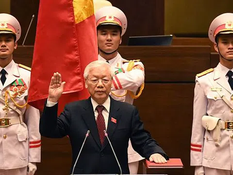 Tân Chủ tịch nước Nguyễn Phú Trọng tuyên thệ nhậm chức