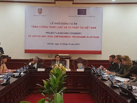 Khởi động dự án tăng cường pháp luật và tư pháp tại Việt Nam