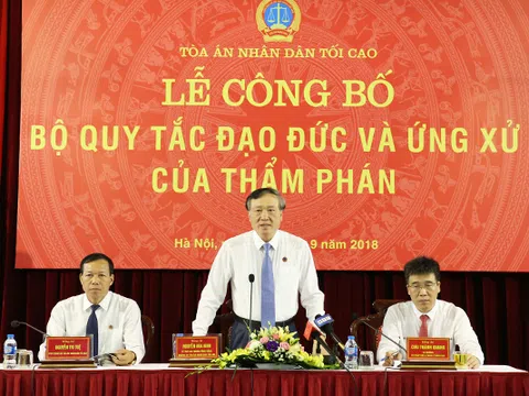 Những quy tắc ứng xử của Thẩm phán khi thực hiện nhiệm vụ, tại cơ quan, nơi cư trú, gia đình và nơi công cộng