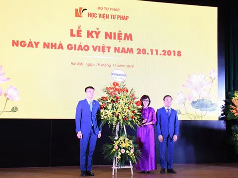 Học viện Tư pháp tổ chức Lễ kỷ niệm chào mừng Ngày Nhà giáo Việt Nam 20/11