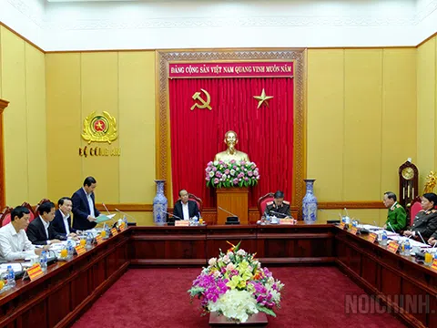 Công bố Quyết định kiểm tra công tác thu hồi tài sản trong các vụ án hình sự về tham nhũng, kinh tế tại Đảng ủy Công an Trung ương.