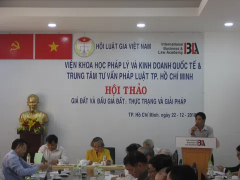 Hội thảo giá đất và đấu giá đất: Khung định giá đất có thời hạn 5 năm là không hợp lý