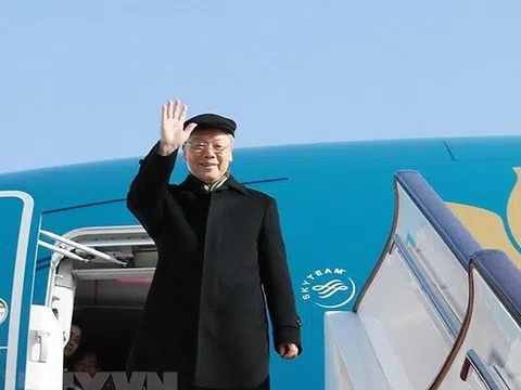 Campuchia đưa tin đậm nét chuyến thăm của Tổng Bí thư, Chủ tịch nước