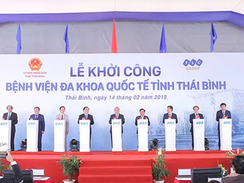 Thủ tướng nhấn nút khởi công Bệnh viện Đa khoa Quốc tế do Tập đoàn FLC đầu tư tại Thái Bình