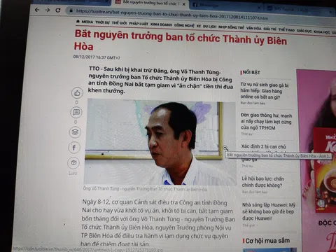 Truy tố nguyên trưởng ban tổ chức Thành ủy Biên Hòa vì ăn chặn tiền thi đua
